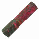 Stabilized buckeye burl pen blanks double dyed pink & teal