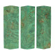 3-pack Stabilized maple burl pen blank shorts teal - product of Canada