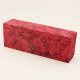 Knife block - Stabilized Maple Burl red 2.0