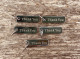 Five-pack thank you tags for key rings - chrome