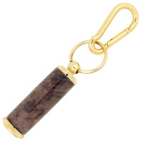 Pill holder key ring kit with carabiner - gold
