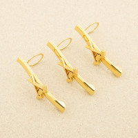 Maple Leaf pen clip gold curling - 3 pack