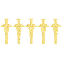 Slimline pen clips medical gold - 5 pack