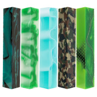 5-piece acrylic pen blank sampler bundle - green