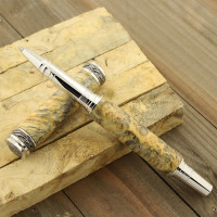 Majestic Junior rollerball pen kit gun metal & chrome