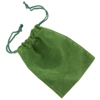 5-pack bottle stopper velveteen pouch green