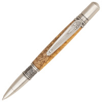 Norwester art nouveau ballpoint pen kit by Beaufort brushed pewter