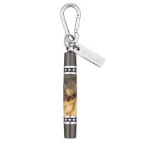 O Canada maple leaf key ring kit chrome & gun metal