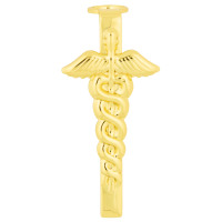 Slimline pen clips medical gold - single