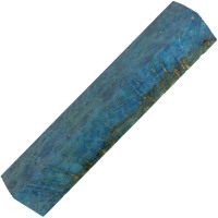 Stabilized Amboyna Burl pen blanks - Electric Blue