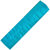 Stabilized curly maple pen blanks brilliant blue - product of Canada