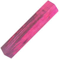 Stabilized double dyed Maple pen blanks black & extreme pink - product of Canada