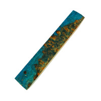 Stabilized Amboyna Burl pen blanks - Electric Blue