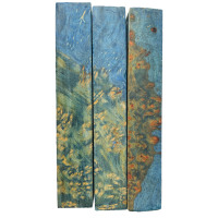 Stabilized Amboyna Burl pen blanks - Electric Blue