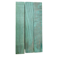 Stabilized double dyed Maple pen blanks black & teal - product of Canada
