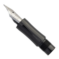 Fountain pen assembly for Wilfred rollerball pen kit - black titanium