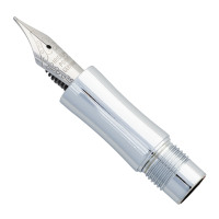 Fountain pen assembly for Wilfred rollerball pen kit - chrome