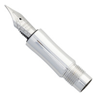 Fountain pen assembly for Wilfred rollerball pen kit - rhodium