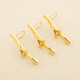 Maple Leaf pen clip gold curling - 3 pack