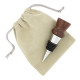 5-pack bottle stopper velveteen pouch grey