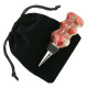 5-pack bottle stopper velveteen pouch black