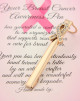 Breast cancer awareness pen clip for Slimline 7 mm - gold