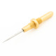 Stiletto tip for threaded single seam ripper satin gold