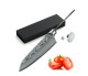 AUS-10 Japanese Damascus Katsura Santoku culinary blade hidden tang - 5