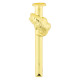 Slimline pen clips bass gold - single