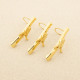 Maple Leaf pen clip gold hockey - 3 pack