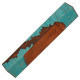One of a Kind 086: Fusion/Hybrid pen blanks Stabilized blue Curly Maple bronze - limited run