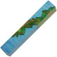 One of a Kind 125: Fusion hybrid pen blanks Stabilized curly maple electric blue with gold & green - limited run