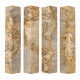 One of a Kind 091: Lot of 4 Stabilized Spalted Maple Burl pen blanks 3/4