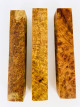 One of a Kind AMB 004: Lot of 3 Amboyna Burl pen blanks