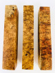 One of a Kind AMB 006: Lot of 3 Amboyna Burl pen blanks