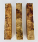 One of a Kind AMB 007: Lot of 3 Amboyna Burl pen blanks
