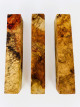 One of a Kind AMB 009: Lot of 3 Amboyna Burl pen blanks