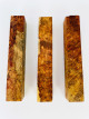 One of a Kind AMB 010: Lot of 3 Amboyna Burl pen blanks