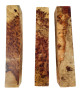 One of a Kind AMB 017: Lot of 3 Amboyna Burl pen blanks
