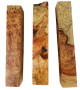 One of a Kind AMB 018: Lot of 3 Amboyna Burl pen blanks