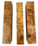 One of a Kind AMB 25: Lot of 3 Amboyna Burl pen blanks