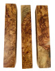 One of a Kind AMB 26: Lot of 3 Amboyna Burl pen blanks