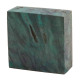 Stabilized Maple Burl ring blank electric blue – product of Canada