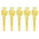 Slimline pen clips deer gold - 5 pack