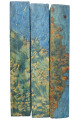 Stabilized Amboyna Burl pen blanks - Electric Blue