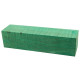 Stabilized curly maple project block 1-1/2 square x 6 teal - product of Canada