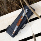 Tactical rifle case pen box black