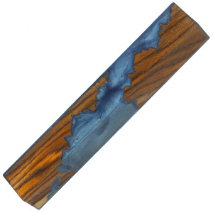 One of a Kind 048: Fusion/Hybrid pen blanks Cocobolo blue - limited run