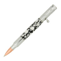 Bolt action pen kit chrome