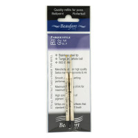 Parker-style ink refills GEL by Beaufort black - 2 pack